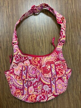 Vera Bradley Pink Paisley Quilted Shoulder Bag